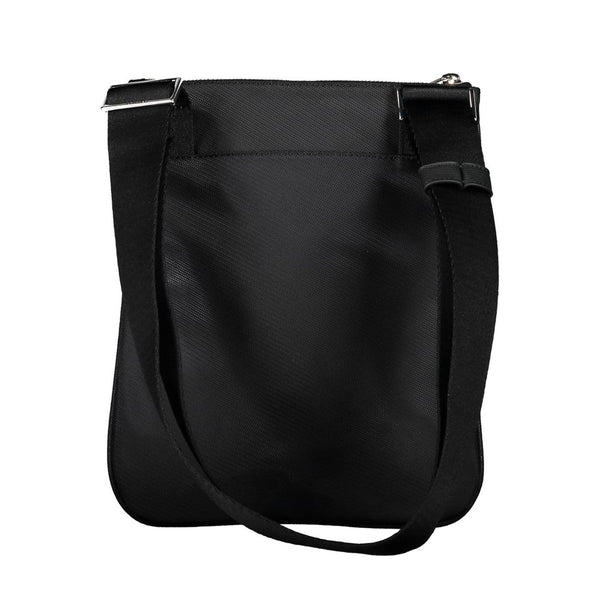 Black Polyester Men Shoulder Bag