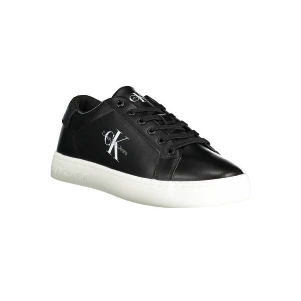 Sneaker uomo in pelle nera