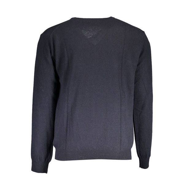 Blue Wool Men Sweater