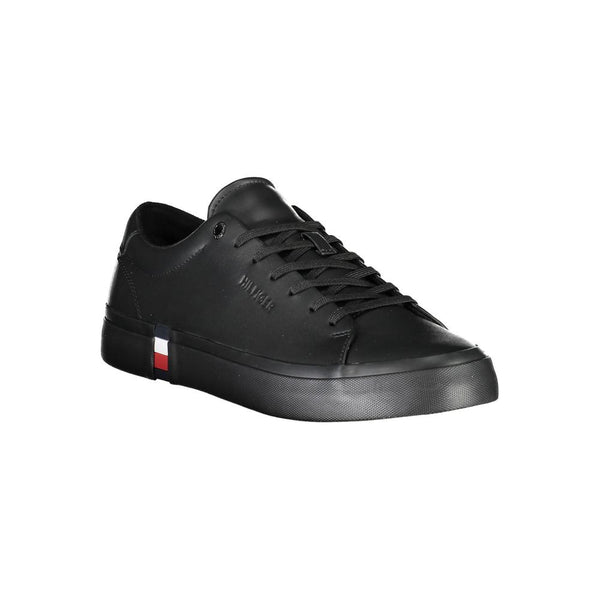 Sneaker uomo in pelle nera