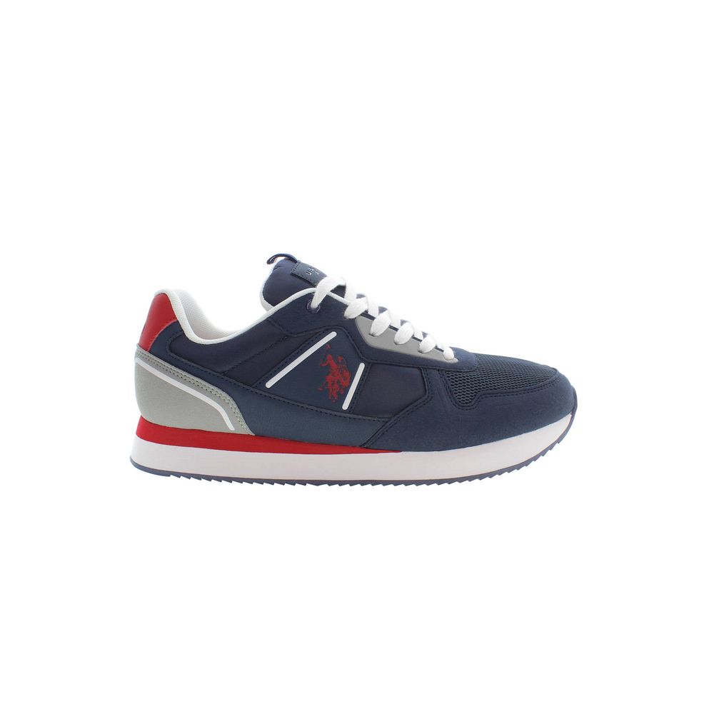 Sneaker uomo in poliestere blu