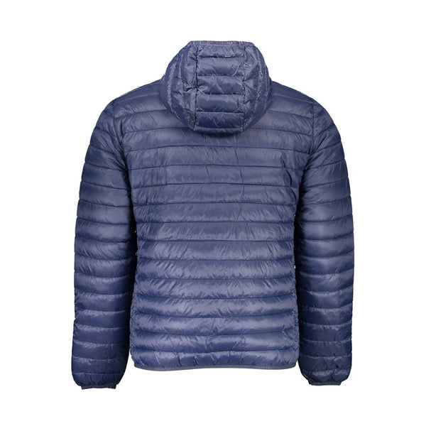 Blue Polyamide Men Jacket