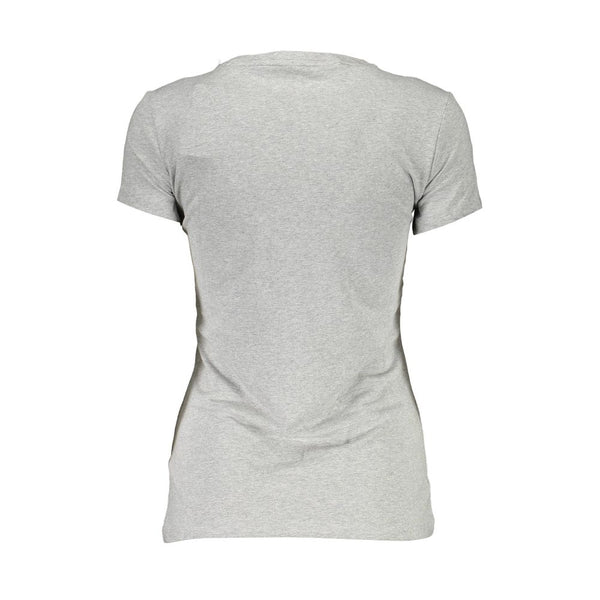 Gray Cotton Women T-Shirt