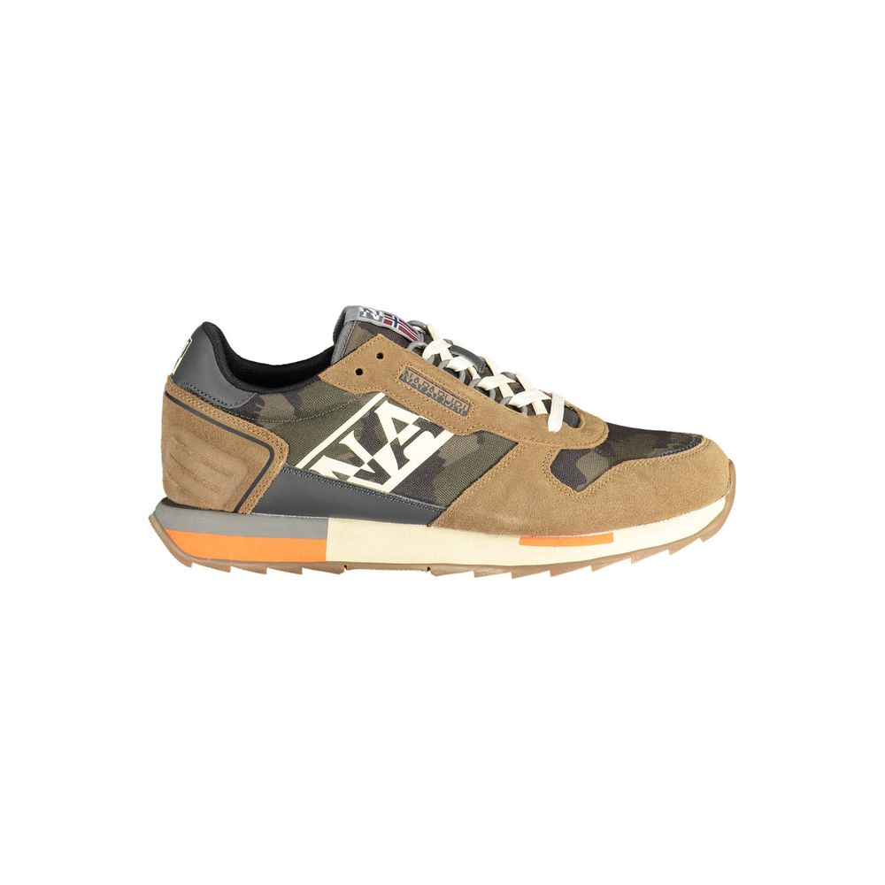 Sneaker uomo in pelle beige