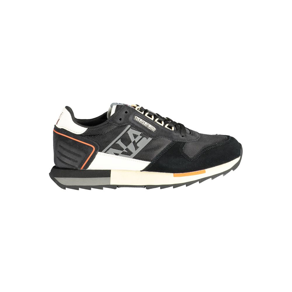 Sneaker uomo in pelle nera