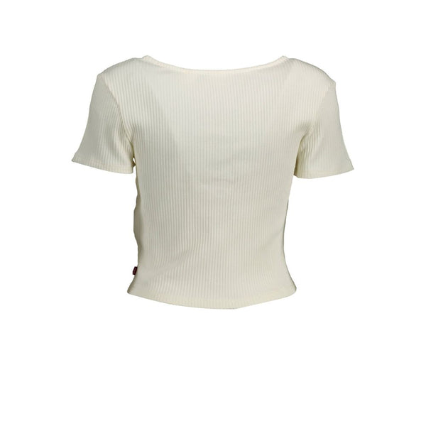 Top donna in cotone bianco