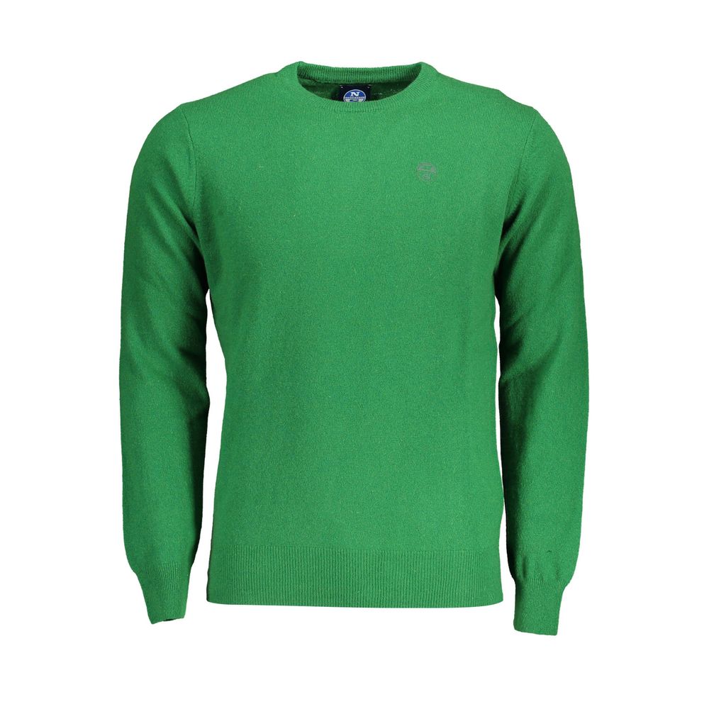 Maglione da uomo in lana verde