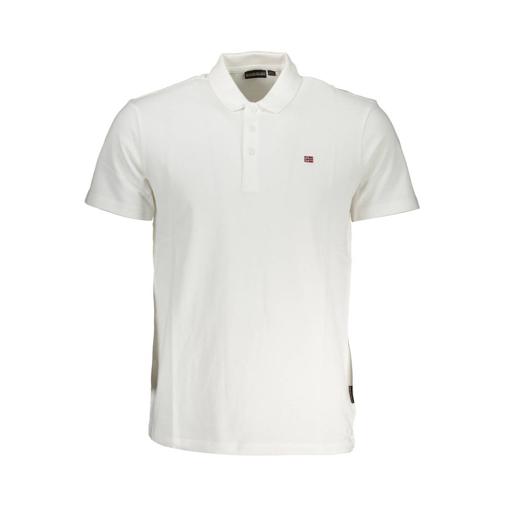 Polo uomo in cotone bianco