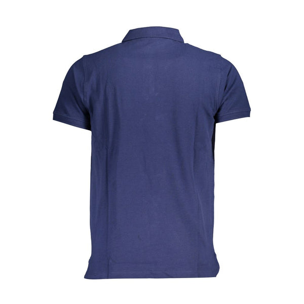 Blue Cotton Polo Shirt