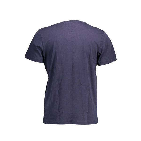 Blue Cotton Men T-Shirt