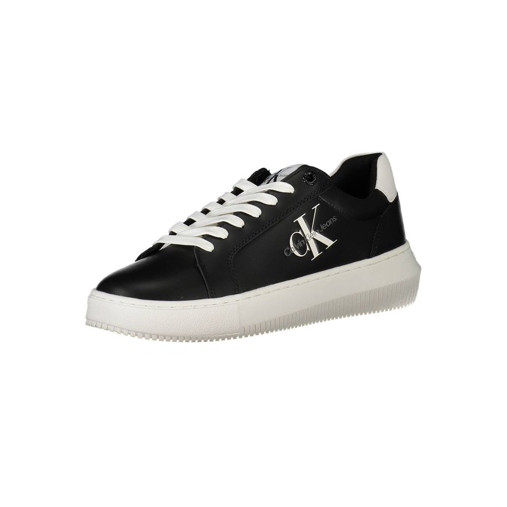 Sneaker donna in pelle nera