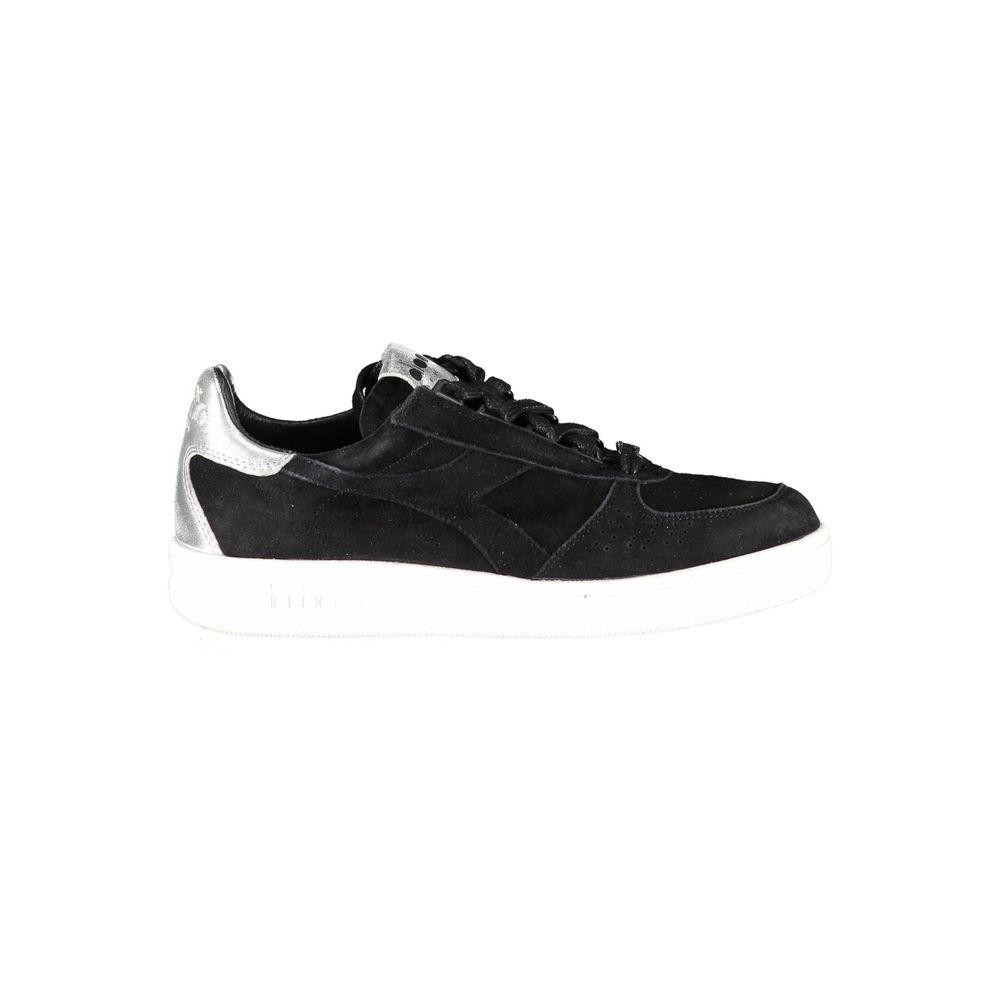 Sneaker donna in pelle nera