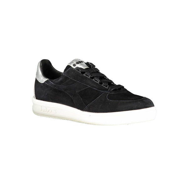 Sneaker donna in pelle nera