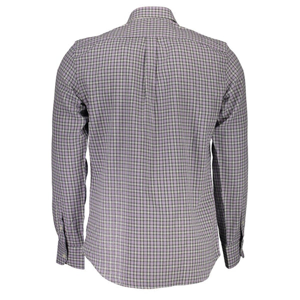 Purple Cotton Men Shirt