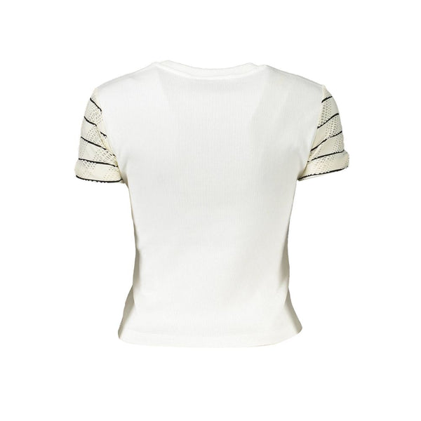 Top donna in cotone bianco