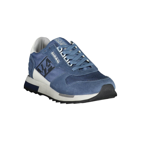 Sneaker uomo in poliestere blu