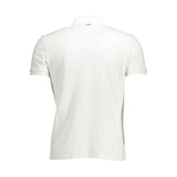 Polo uomo in cotone bianco