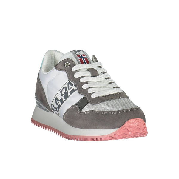 Sneaker donna in poliestere bianco