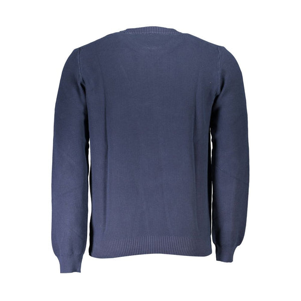 Maglione da uomo in cotone blu