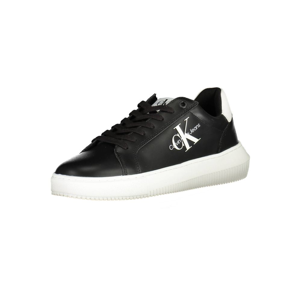 Sneaker uomo in pelle nera