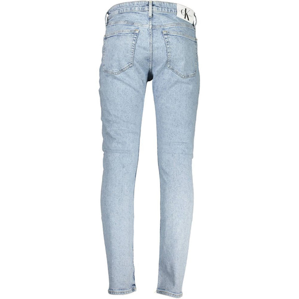 Light Blue Cotton Men Jeans