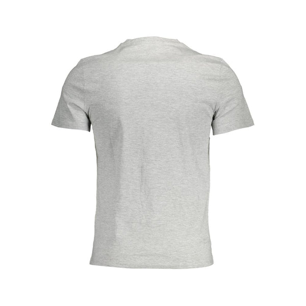 Gray Cotton Men T-Shirt