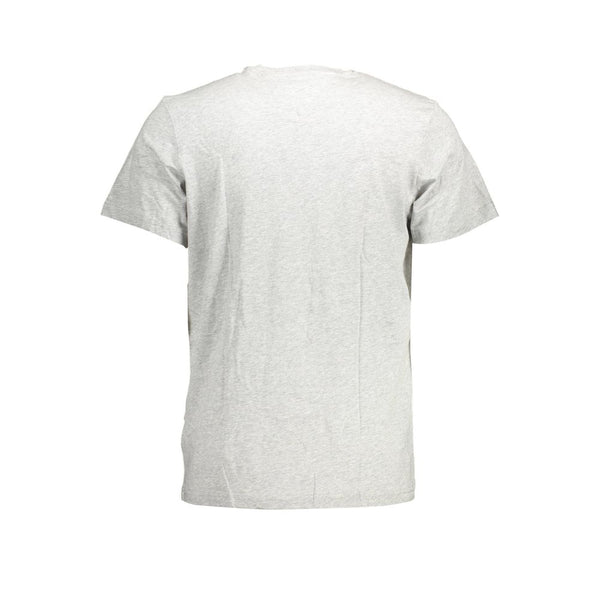 Gray Cotton Men T-Shirt