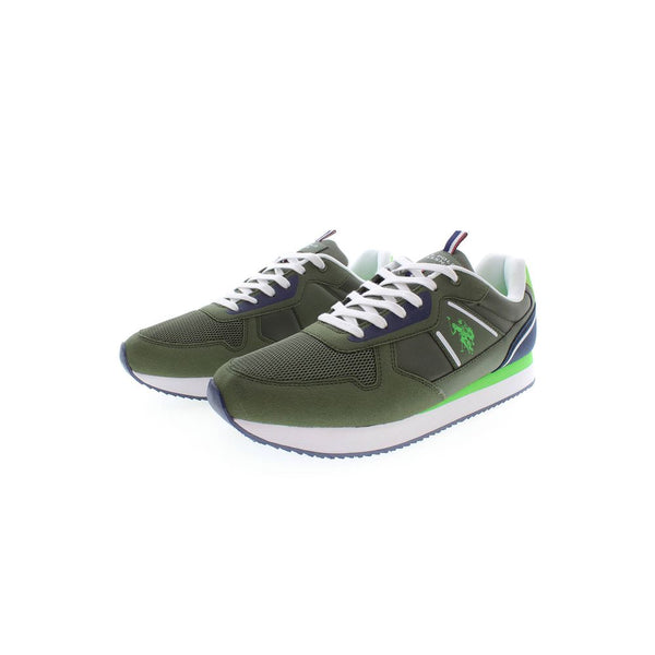 Sneaker uomo in poliestere verde