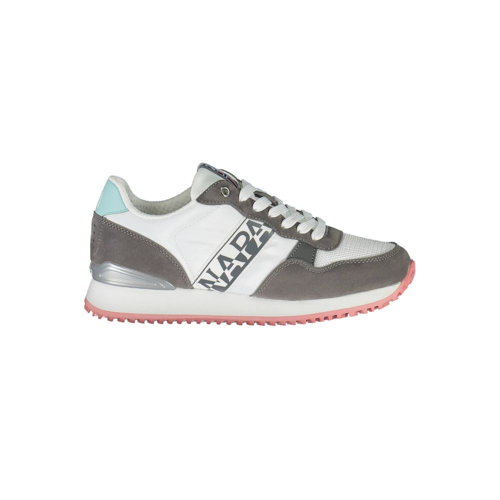 Sneaker donna in poliestere bianco