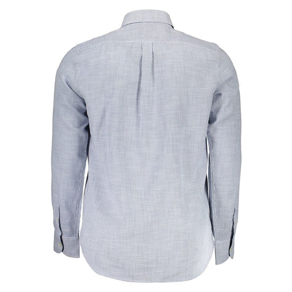 Camicia da uomo in cotone azzurro