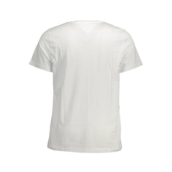 White Cotton Men T-Shirt