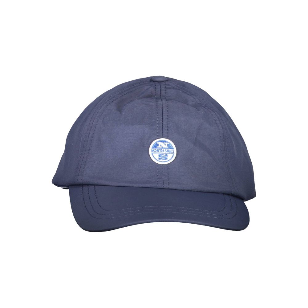 Blue Polyamide Men Cap