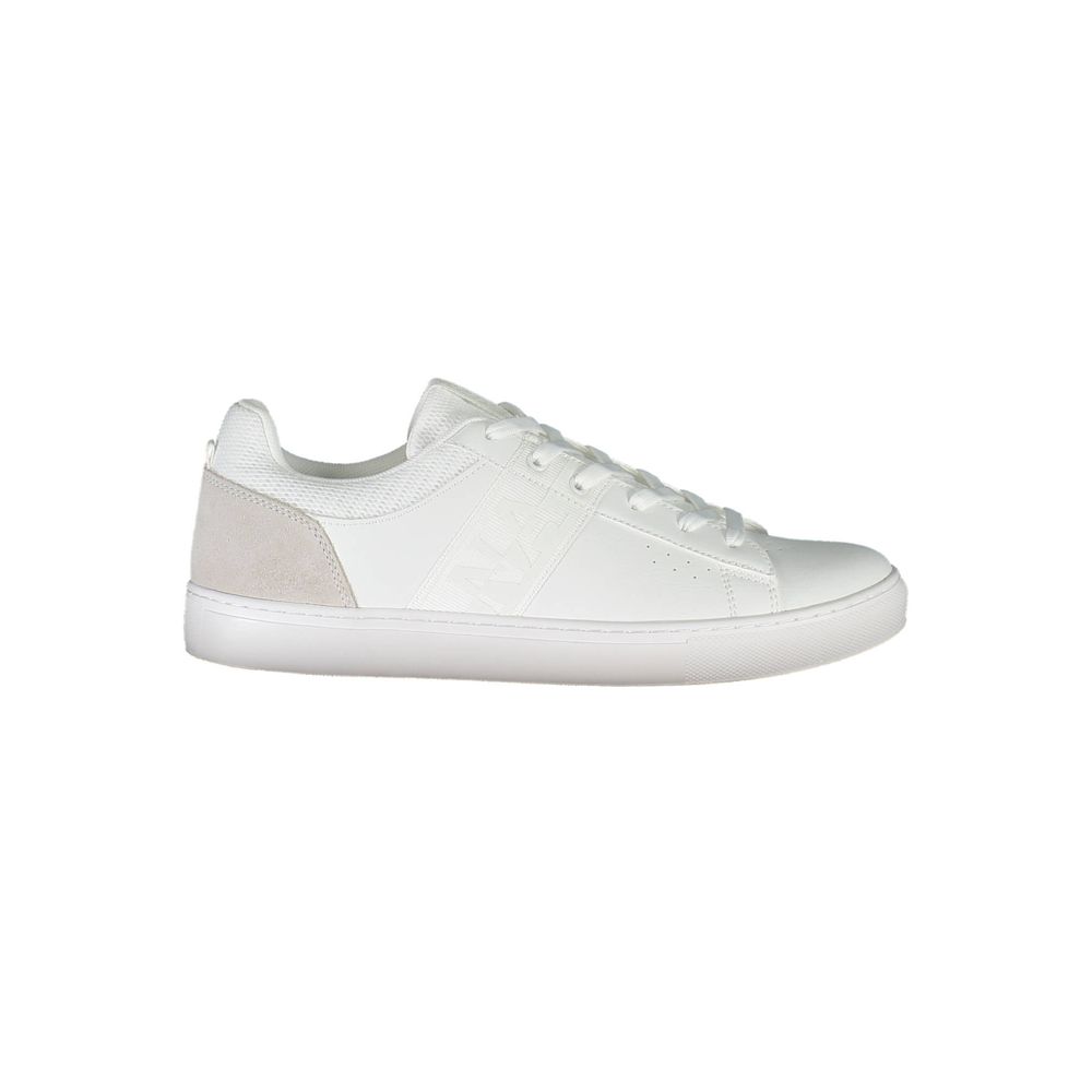 Sneaker uomo in pelle bianca