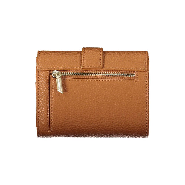 Brown Polyester Women Wallet