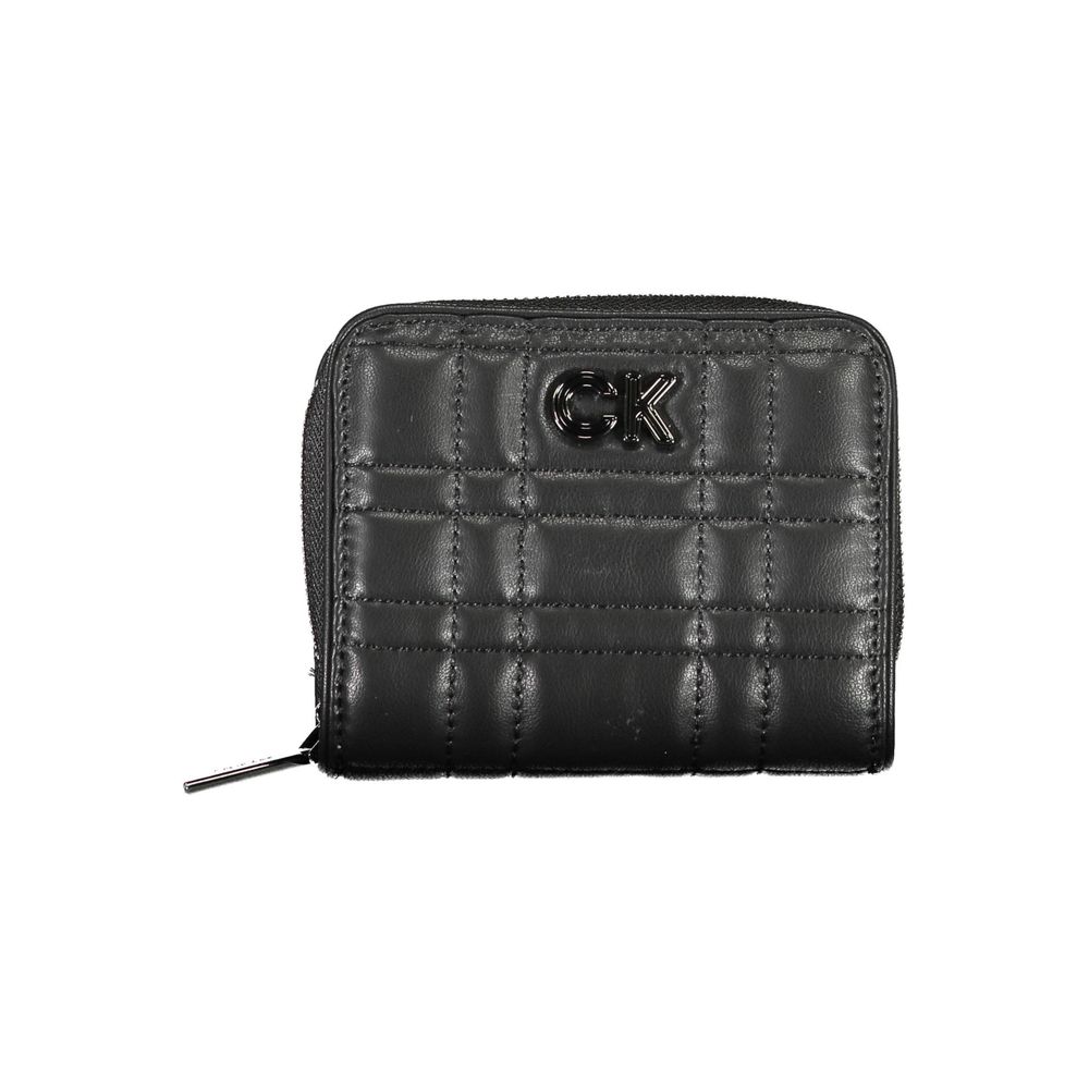 Black Polyester Women Wallet