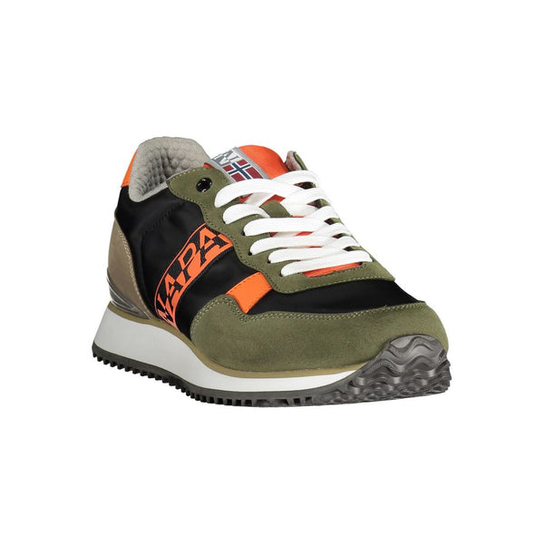 Sneaker uomo in poliestere verde