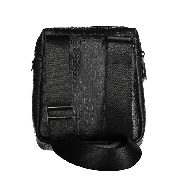 Black Polyester Men Shoulder Bag