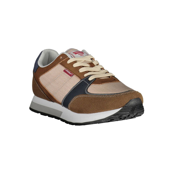 Sneaker uomo in pelle marrone ECO