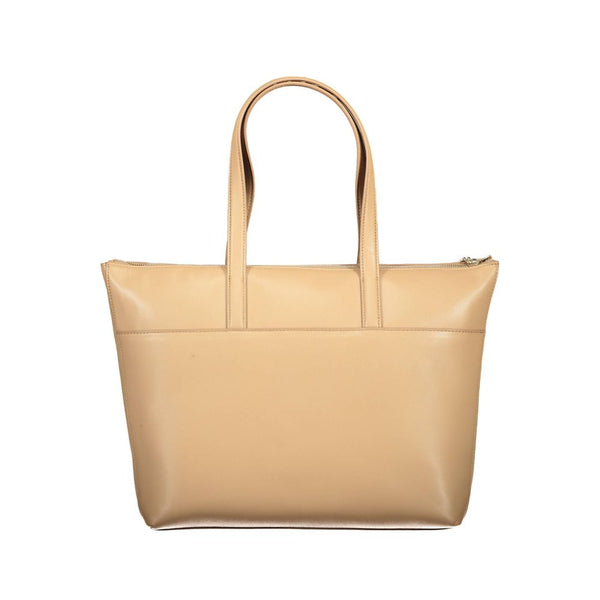 Borsa da donna in poliestere beige