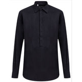 Dolce & Gabbana Navy Blue Cotton Dress Shirt