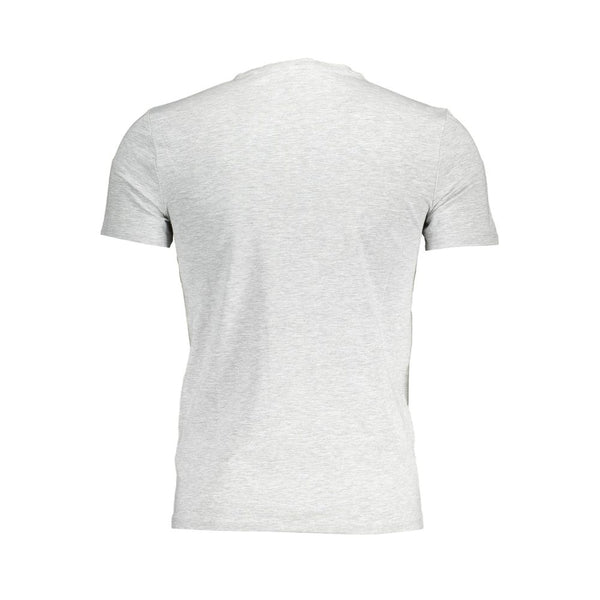 Gray Cotton Men T-Shirt