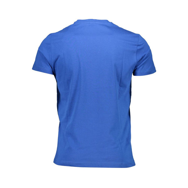 Maglietta da uomo in cotone blu