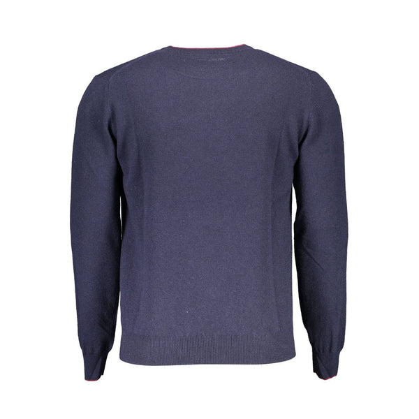 Maglione da uomo in lana blu