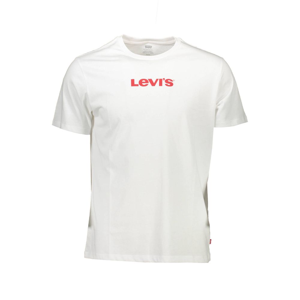 White Cotton Men T-Shirt