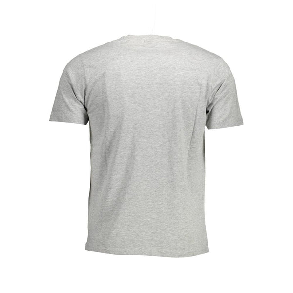 Gray Cotton Men T-Shirt