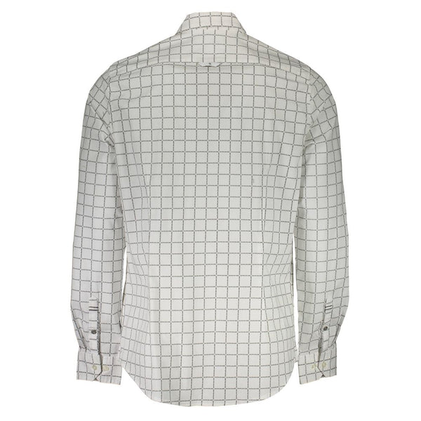 Camicia da uomo in cotone bianco