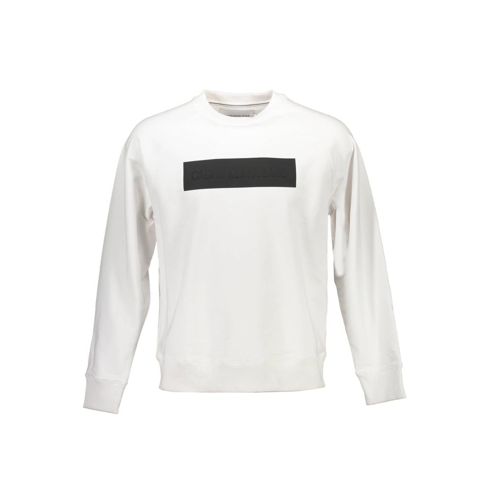 Maglione da uomo in cotone bianco