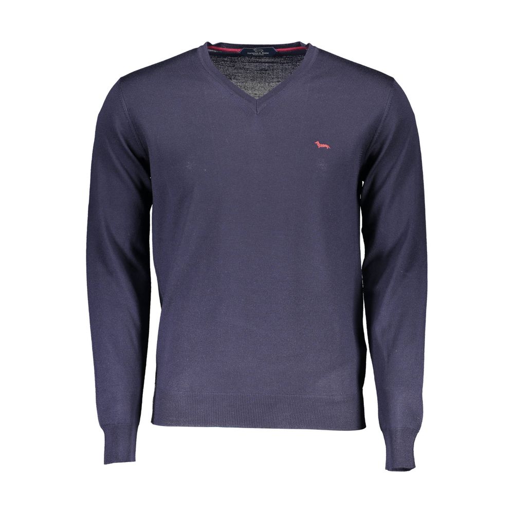 Maglione da uomo in lana blu