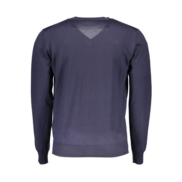 Maglione da uomo in lana blu