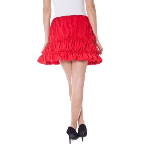 Red Polyester Skirt